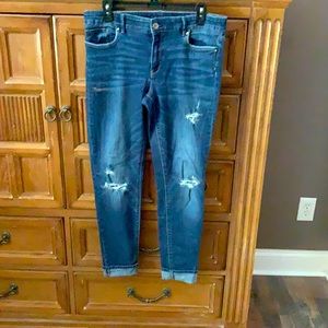 WHBM ripped jeans. Size 10. Excellent condition